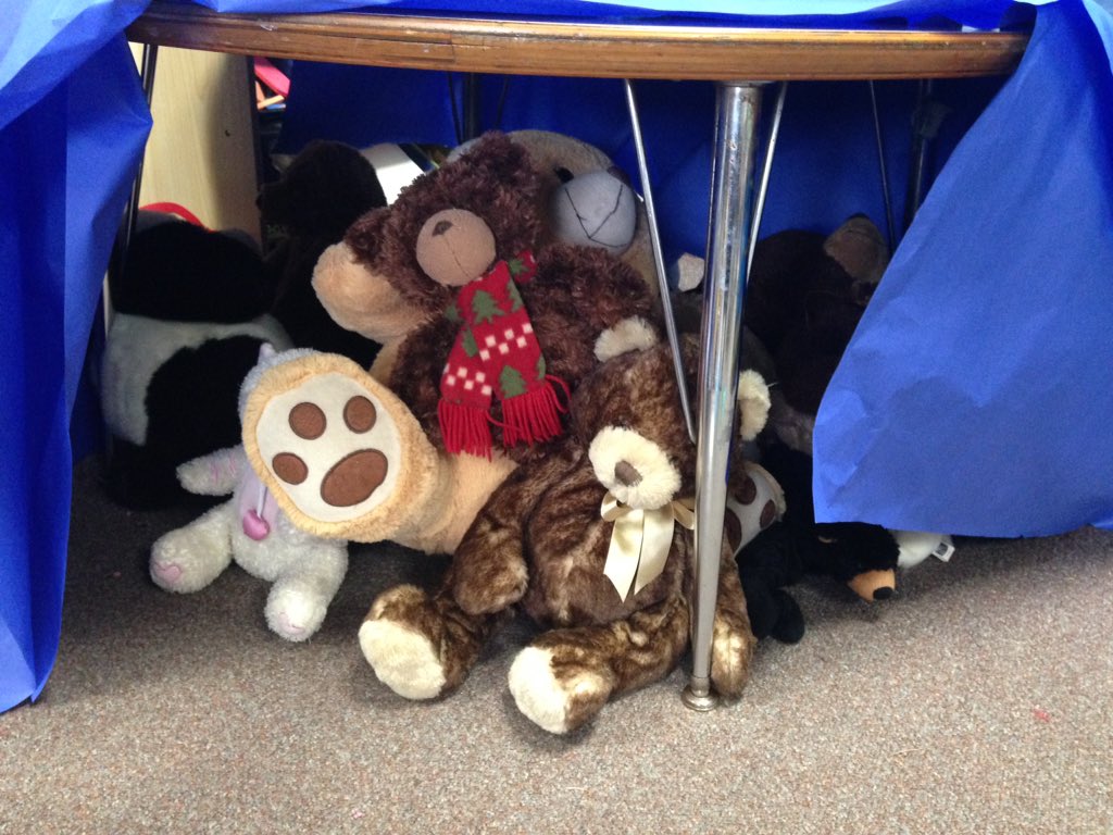 KinderMrsH's tweet photo. Another wonderful day in K! We were "hibernating" with good books! 😊 #HESPride #kindergarten #hibernationweek https://t.co/l4e0KvAtAX