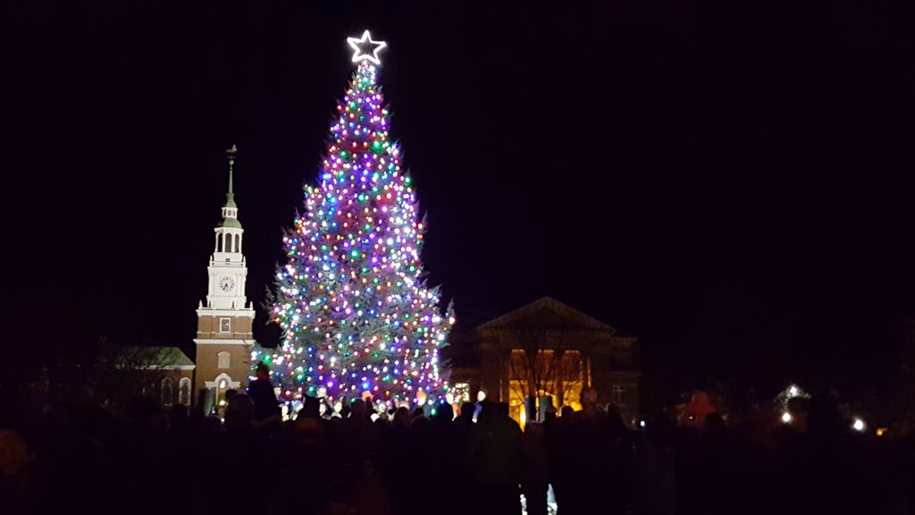 The tree is lit!