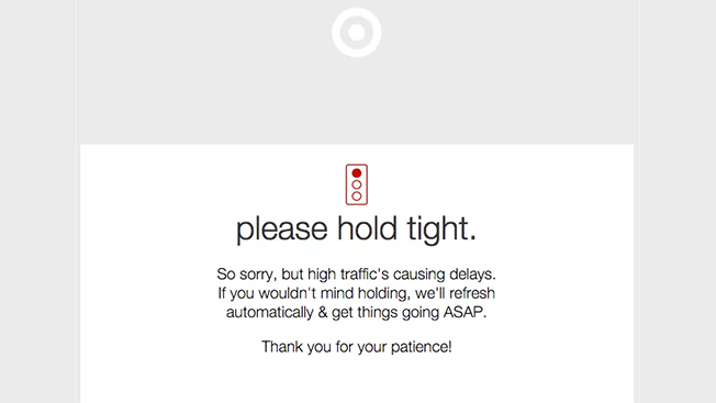 Adweek's tweet photo. ICYMI: Target and PayPal's sites crashed early on #CyberMonday: https://t.co/j9MBkScn1N https://t.co/hQONbdTkKS