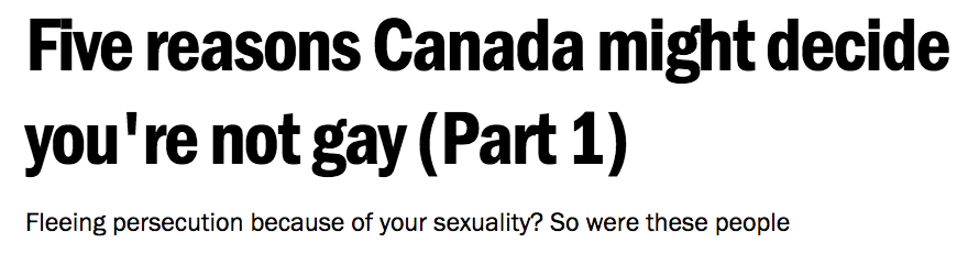 The519's tweet photo. You hear that Canada will be prioritizing LGBT people fleeing violence in Syria. Not so fast https://t.co/3sFfDuOneD https://t.co/Dlr8crlarm