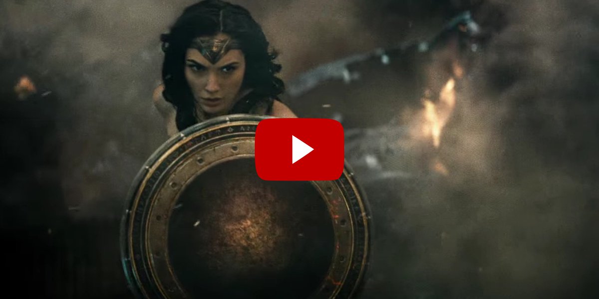 ELLEmagazine's tweet photo. It's ALL about Wonder Woman in the new Batman v. Superman trailer: https://t.co/iR6veZnJo6 https://t.co/moV4u34uPZ