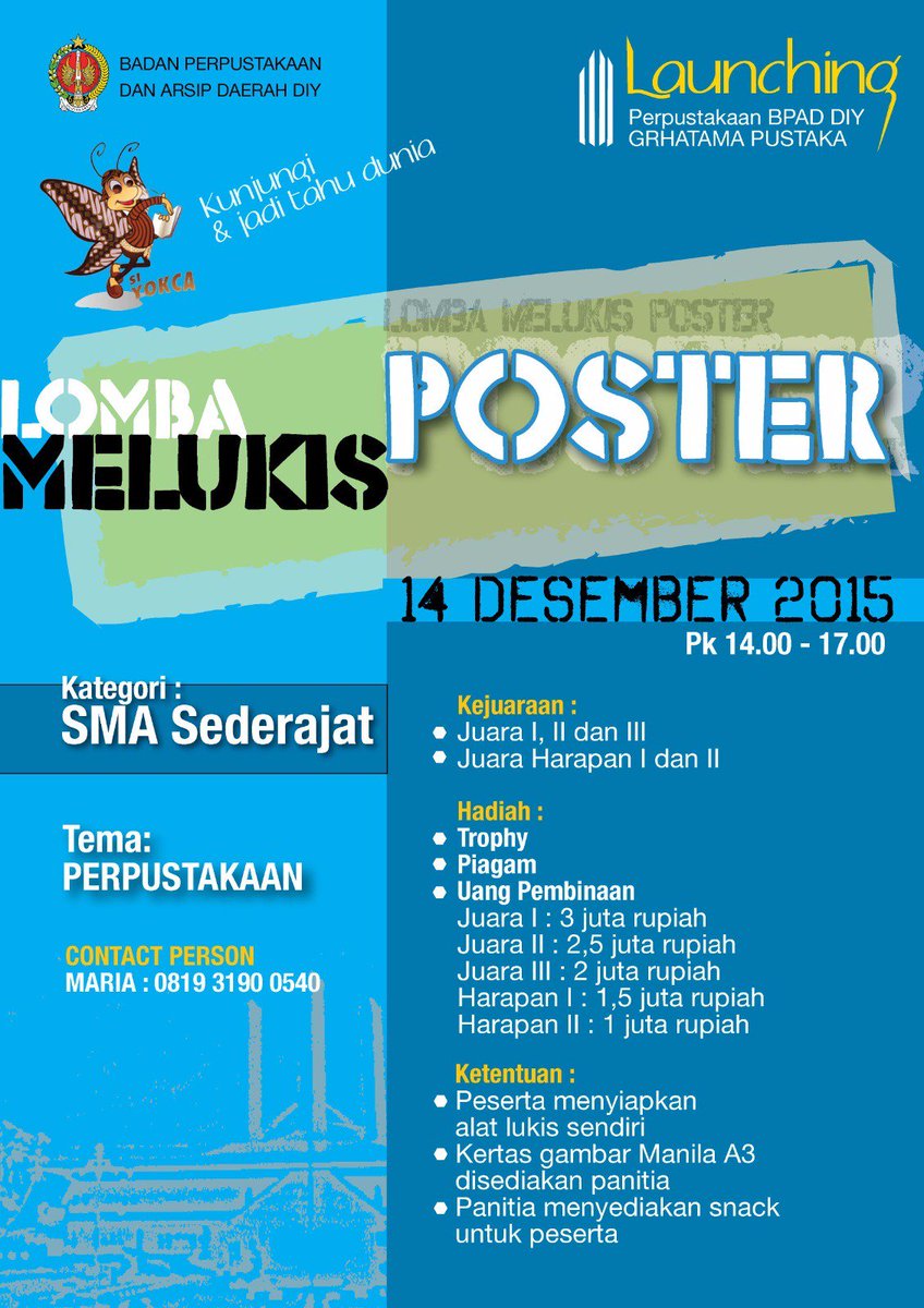 setyafitrianti's tweet photo. Yok cah seng suwung neng omah. Melu lomba iki wae, ngajak konco suwung mu barang @perpustakaandiy @infosenijogja https://t.co/XZMWuRcKtA
