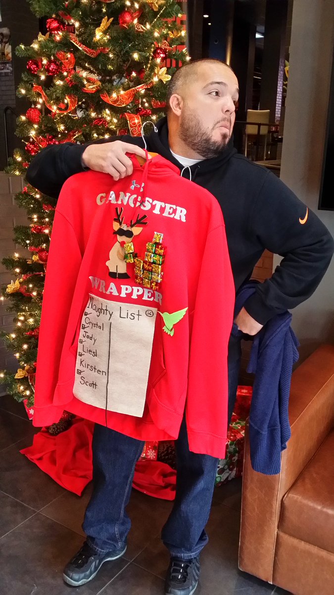l_wilcoxla's tweet photo. Kevin with his naughty list! https://t.co/sXy04bP2M1