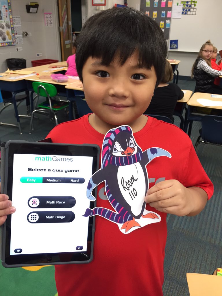 jksjtea's tweet image. Jenny the penguin does multiplication-in 1st grade!#penguinfun