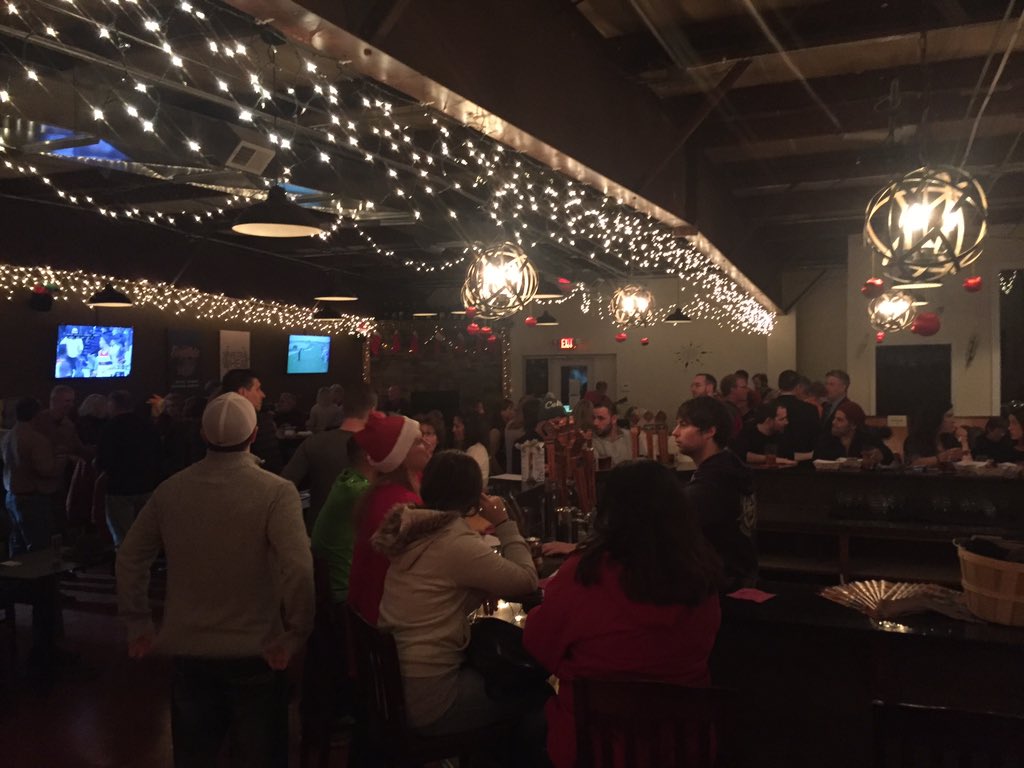 BeerLamp's tweet photo. Enjoying the festive decor and a great beer @sevenarrowsbrew!! #vacraftbeer #cville #christmasbeer https://t.co/cLKZeq1Y2T