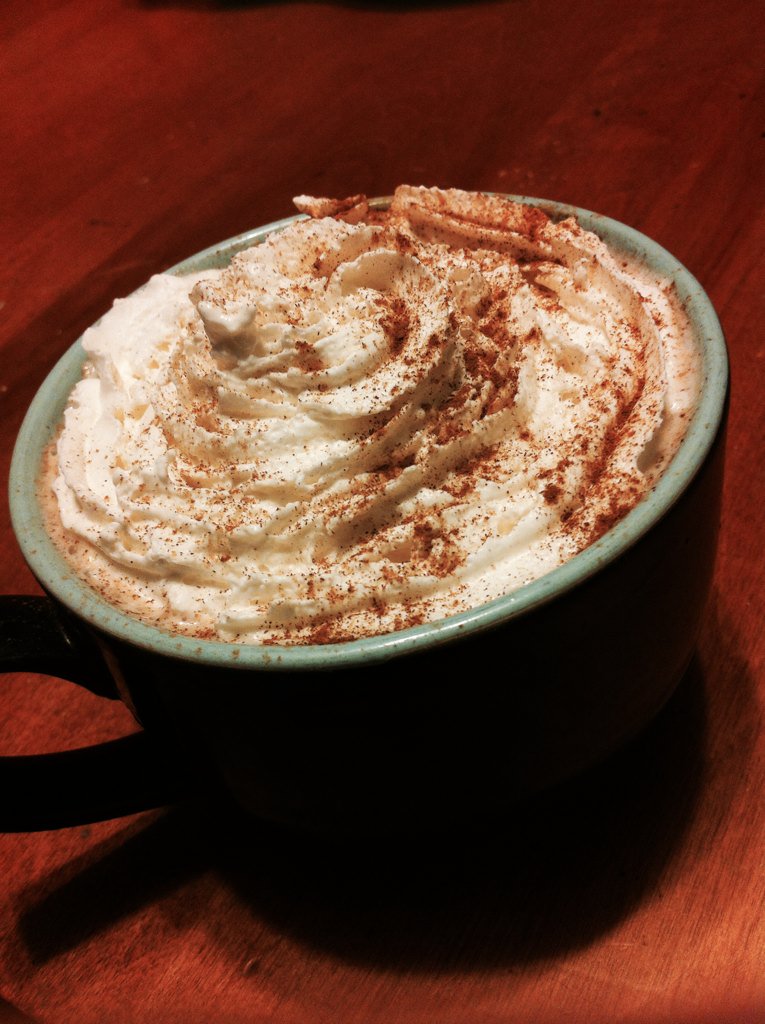 Avec toute cette belle neige, rien de mieux qu'un bon chocolat chaud ! #perfection #chocolatchaud