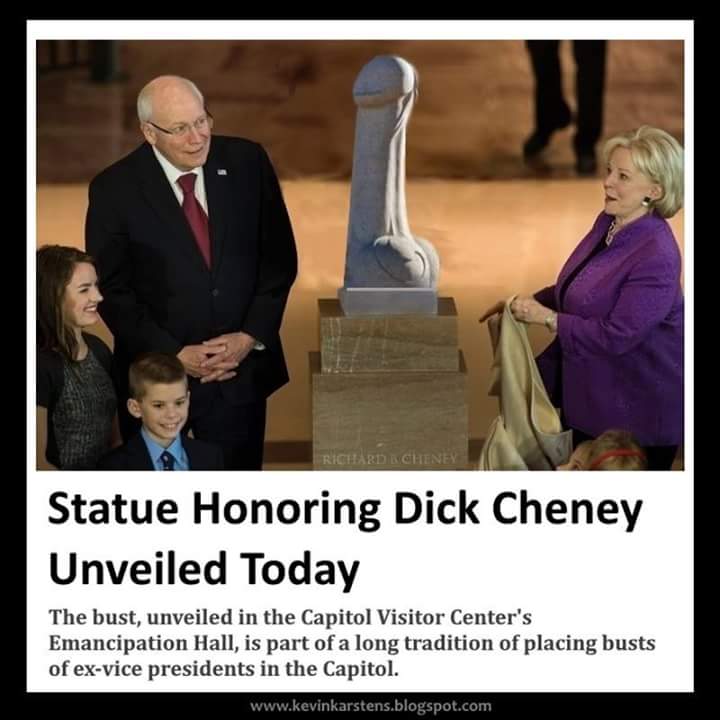 chantalmelie's tweet photo. lol! #hilarious!!!! I had to share... #politicallyincorrectjokes #thejokeisonCheney #poorDick #wishfulthinking https://t.co/CDet5o5ttI