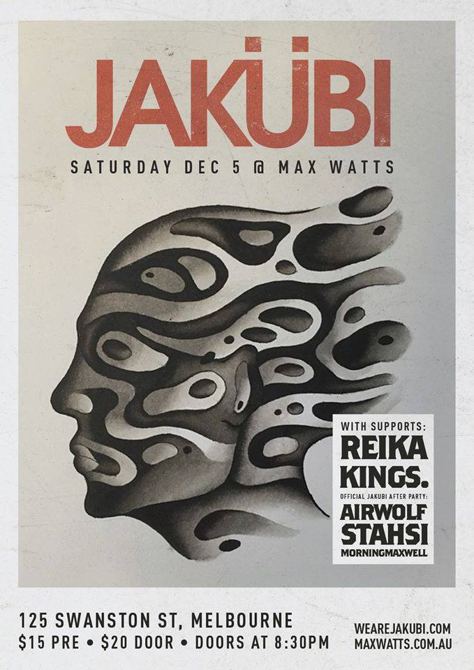 KingsAus's tweet photo. At Max Watt's tonight supporting @jakubimusic, we are on at 9! https://t.co/9o7JOzA2qx