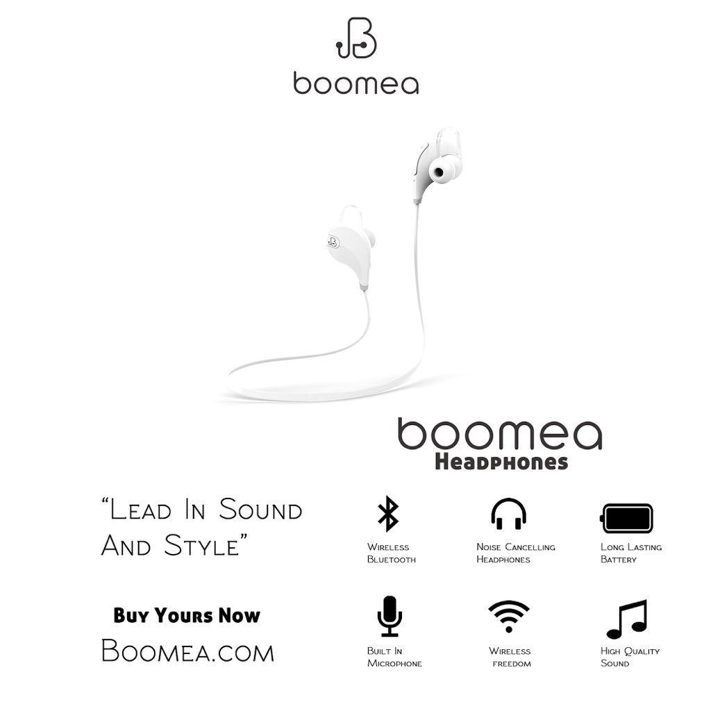 boomeamobile's tweet image. Insane sounding sleek Bluetooth headphones w/ in-line volume control for only $24.99
Shop ➵ Boomea.com