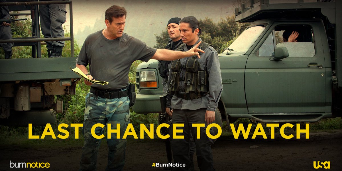 TOMORROW is the last day to catch <a href="/GroovyBruce/">Bruce Campbell</a> in #BurnNotice: The Fall of Sam Axe online. usanet.tv/BNSamAxe