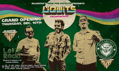 Tucur's tweet photo. Llega @McCarthys_Offic a la @zonanortedf @CdSatelite con @Liquits en el #escenario #lestrock https://t.co/aG9gFzwVOZ