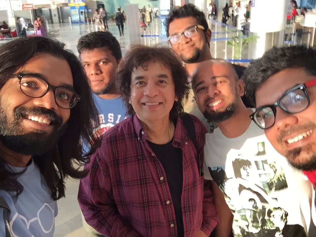 @ZakirHtabla Sir It was great seeing you ontoday's flight to Mumbai again, Big inspiration to youngdrummers like me