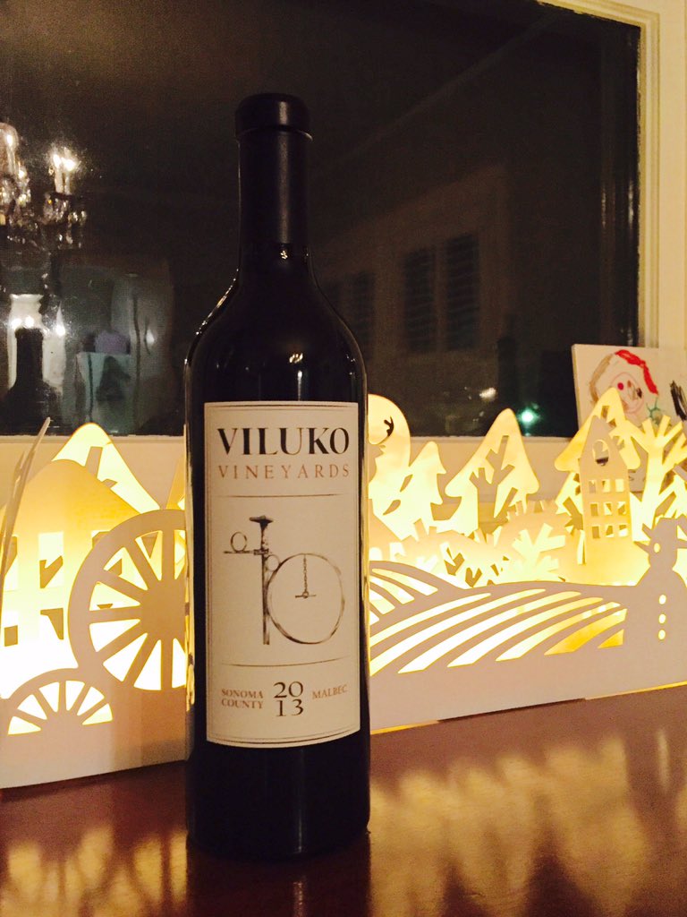 Viluko 2013 Sonoma County Malbec warms from the inside out. Happy holidays everyone.