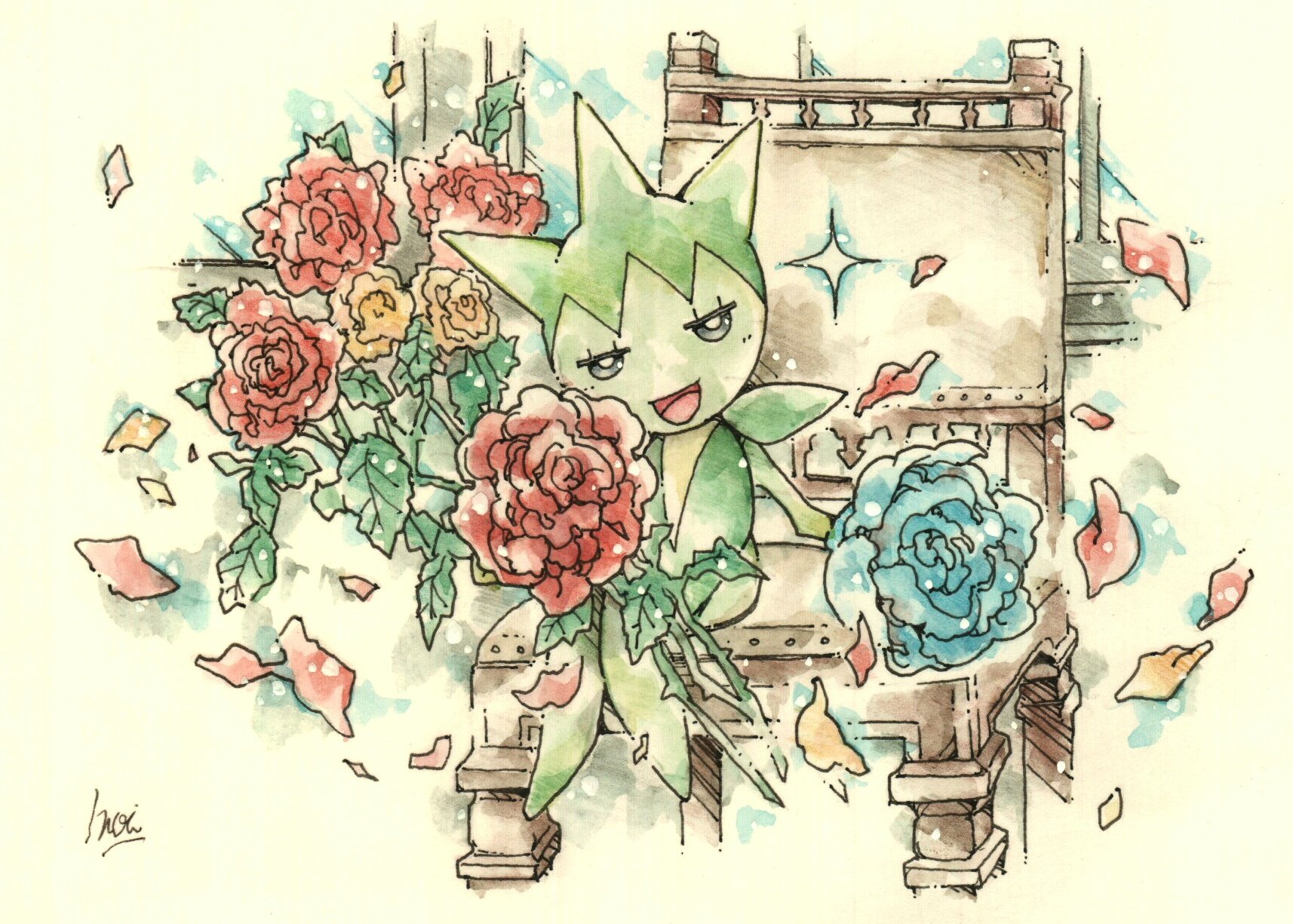 Inori 今日のポケモン図鑑 ｎｏ ３３４ ロゼリアの アロマセラピー T Co S7zjygl7su Twitter