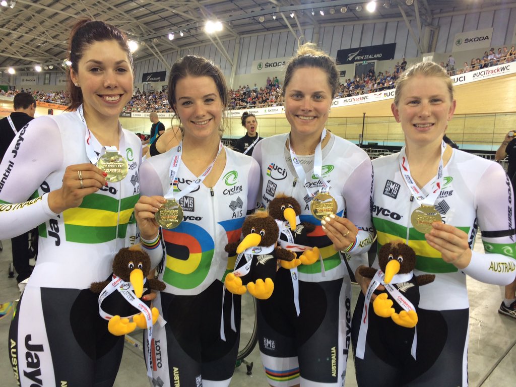 Well that was close!!!Very happy to win the TP against Canada here at <a href="/trackworldcupnz/">UCI Track World Cup NZ</a> #TWCNZ #awesometeammates