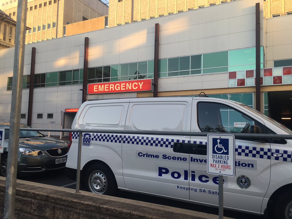 BREAKING: Crime Scene Investigators &amp; CIB police @ RAH investigating fatal overdose of man @ #Stereosonic <a href="/9NewsAdel/">9News Adelaide</a>