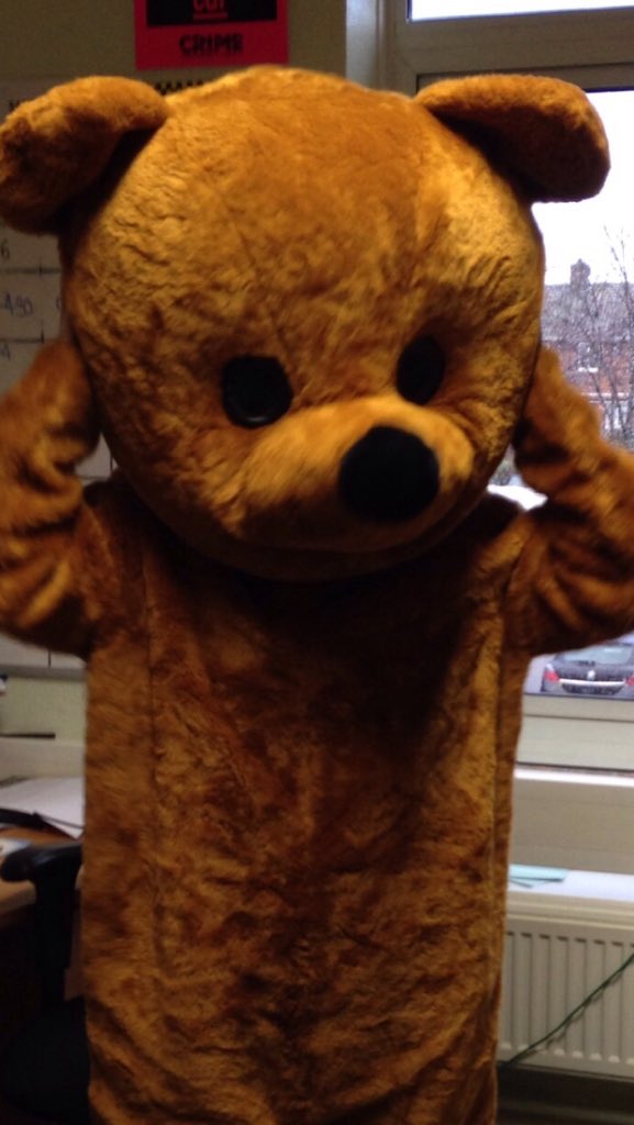 BishopNPT's tweet photo. Bobbi the safe bishop bear is launching the bear hunt today @ tindale retail park 10-4pm!! See you there!!! https://t.co/2HsVbnD5Hx