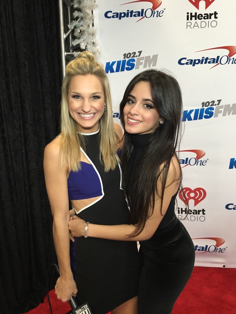 Chelsea_Briggs's tweet photo. Just ran into this beauty on the red carpet. @camilacabello97  ❤️😘 #jingleball https://t.co/zwhJiMc6ye