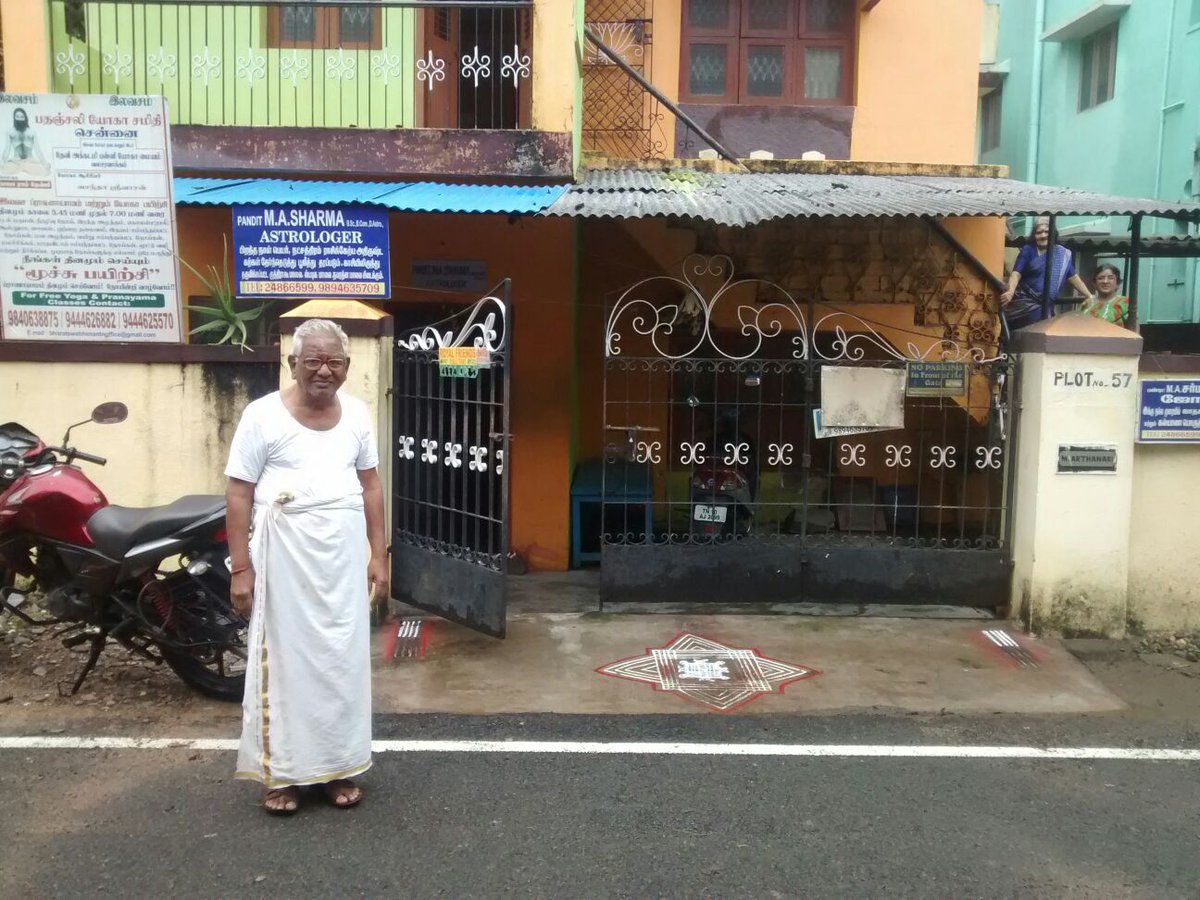 hannibalnoob's tweet photo. @20147_vs @arunrangarajan Yes it's real. My frnd personally visited my folks who stay at Kamakoti Ngr &amp; took pics https://t.co/FOH4Up6RCI