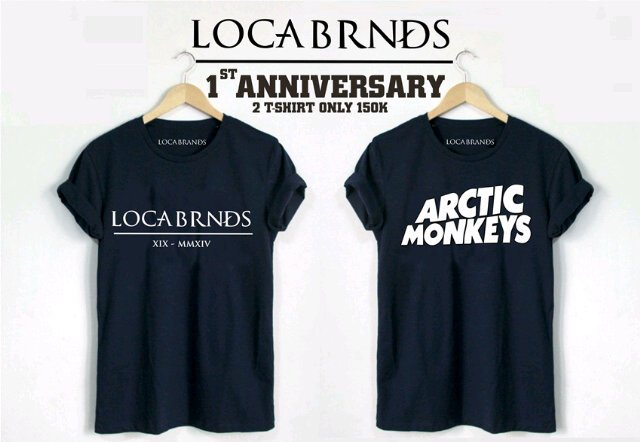 Locabrands 1 anniversary special price. Tshirt Official Locabrand + Tshirt band = 150K. #Locabrands #Localbrand