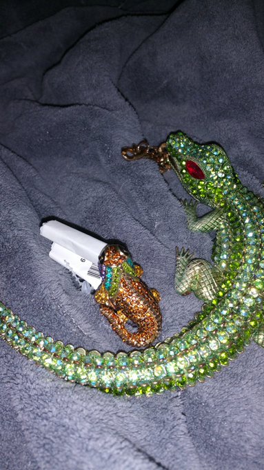 Found a little buddy today at a thrift store to go with my necklace @Druitt2 https://t.co/vyRkiTB60k