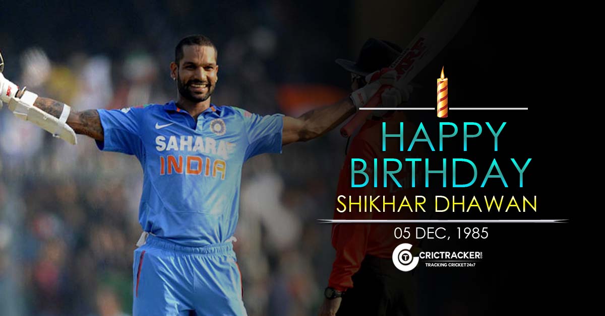 Happy Birthday \"Shikhar Dhawan\", He turns 30 today 