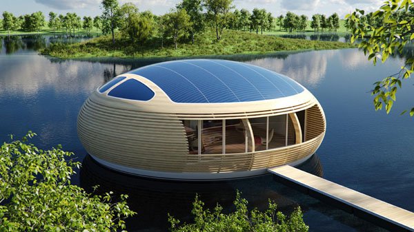 È realizzata da un architetto italiano la prima casa solare galleggiante (autosufficiente) thenexttech.startupitalia.eu/2015/12/01/cas…