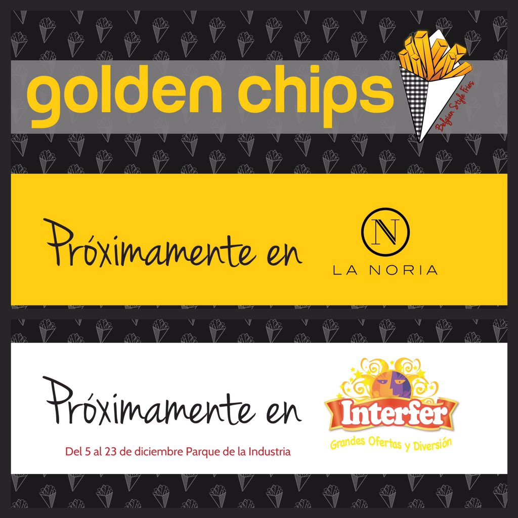 golden_chips's tweet photo. No t lo pierdas! Muy pronto @golden_chips!!!  #goldenchips, #papasbelgas, #belgianfries, #goldenchipsgt, https://t.co/DdmmvJOOI3