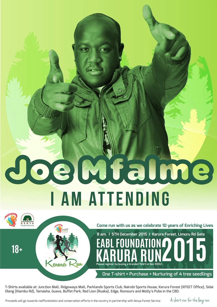 Looking forward to #EABLFCoolOffParty at 12pm EAT after #EABLFKaruraRun. T-shirts go for 800/= 
Be of 18yrs &amp; over.