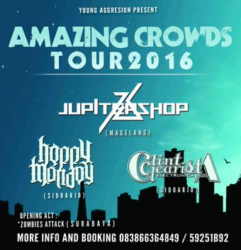 #AMAZINGCROWDSTOUR2016 W/ <a href="/JUPITERSHOP/">JUPITERSHOP</a> <a href="/CCDE_official/">Clint Clearista</a> <a href="/HappyMondayPHC/">Happy Monday</a>