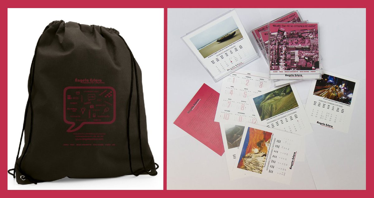 Mochila-bolsa y calendario de angelaeslava.com al inscribirte en el torneo de La Bandeja, del 9 al 13 DIC