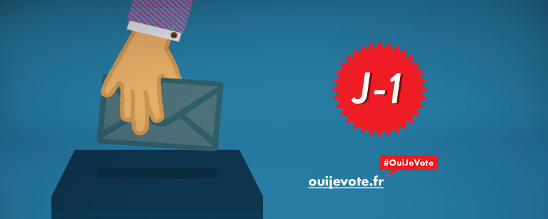 gouvernementFR's tweet photo. J-1 avant le 1er tour des élections #Regionales2015 : dimanche 6 décembre, #OuiJeVote ! https://t.co/5KtOrtcyZz https://t.co/PtmR3ncwPF