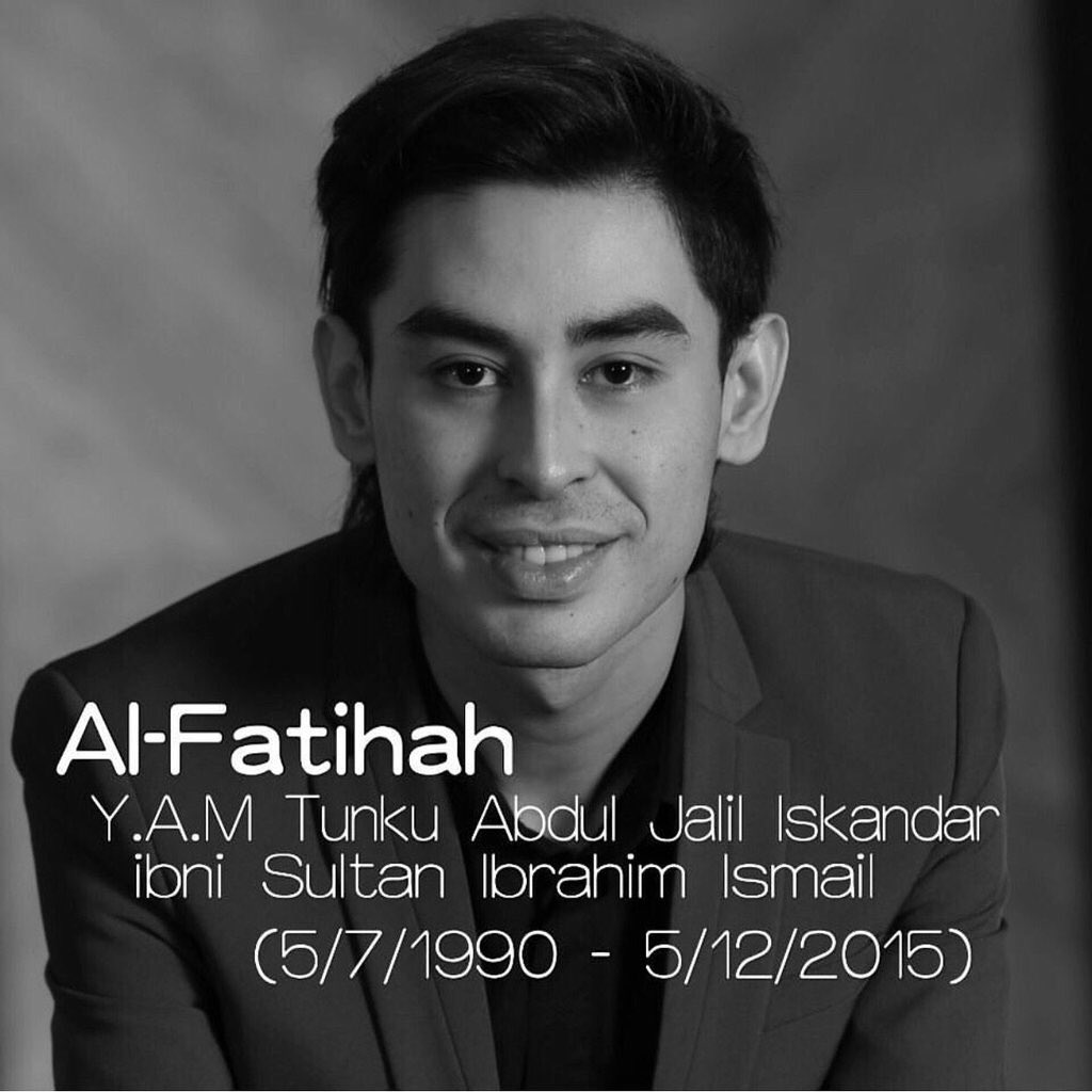 Merafak Sembah Takziah kepada kerabat di Raja Johor atas kemangkatan Almarhum YAM Tunku Abd Jalil. 
Al-Fatihah.