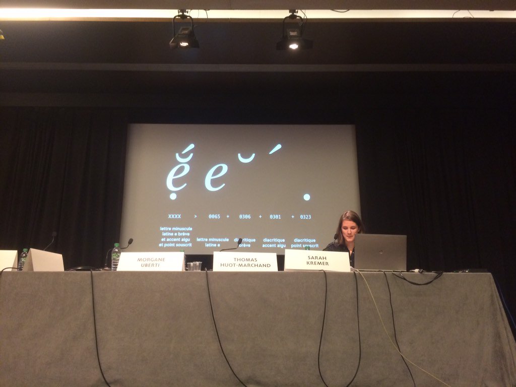 ANRT_type's tweet photo. #IIIeTYPE Sarah Kremer on complex composite glyphs encoding. FEW ANRT ATILF Nancy https://t.co/LPWpDFFfCD