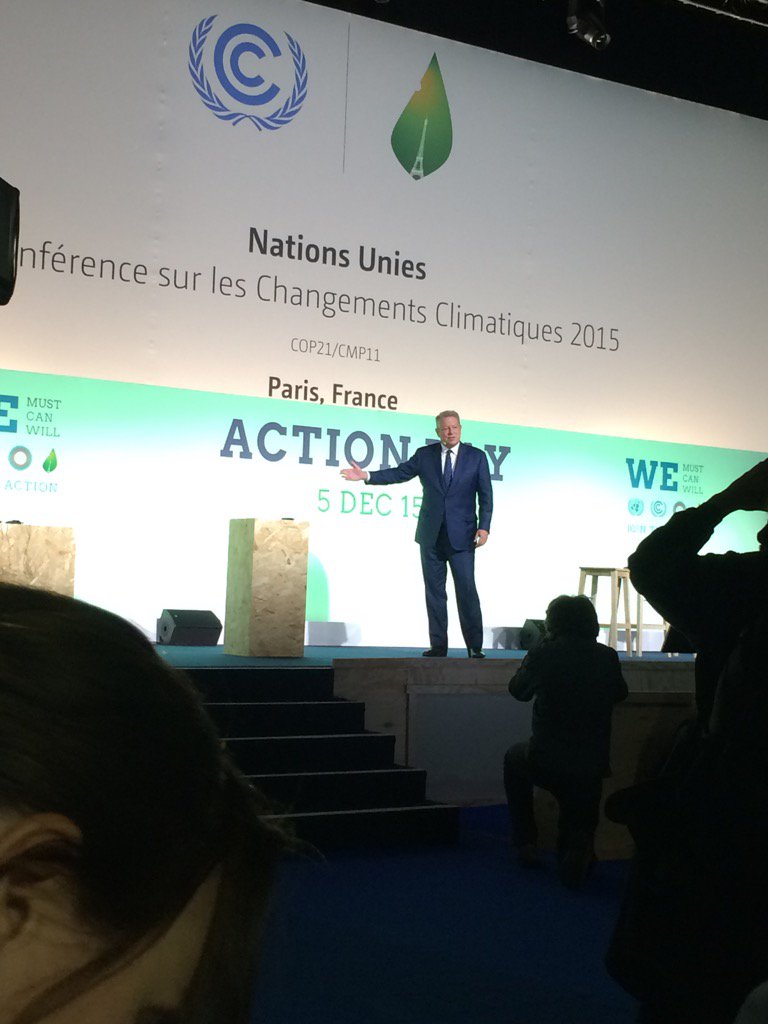 michaelknaute's tweet photo. @algore introducing last session of #ActionDay @LPAA_Live @JudithJaku #COP21 https://t.co/hActArQ1iB