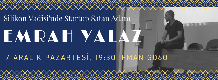 sucool's tweet image. Nasıl Silikon Vadisi Startupı Olunur? @StringVentures @emrahyalaz 7 Aralık Pzt. @sabanciu'da eventbrite.com/e/nasl-silikon…
