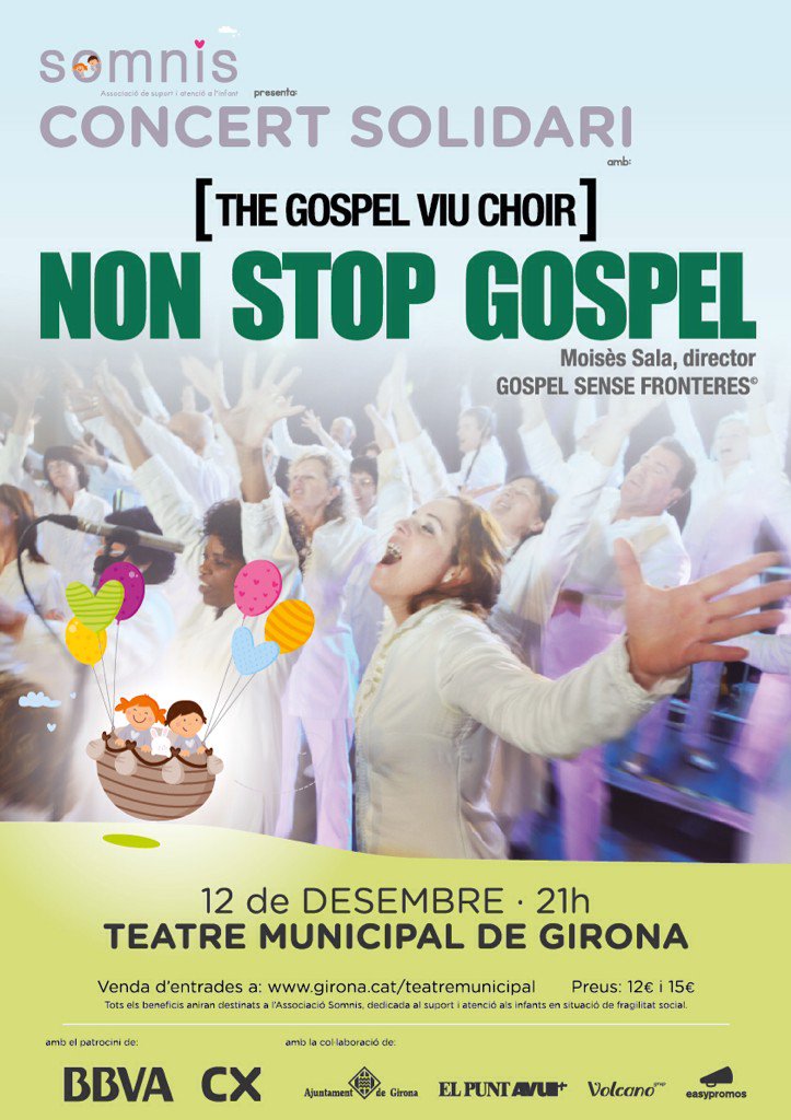 Ass_Somnis's tweet photo. Ja teniu la vostra entrada pel concert solidari de @GospelViu el dissabte 12 a les 21h al @teatre_gi ? Us hi esperem https://t.co/rooFSYmZRm