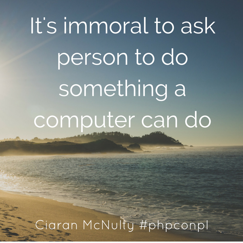 paul_tomkiel's tweet photo. You'll like it @CiaranMcNulty :) My summary of #phpconpl at #codel10n https://t.co/v05kTFwcXP https://t.co/StmbK1jStk