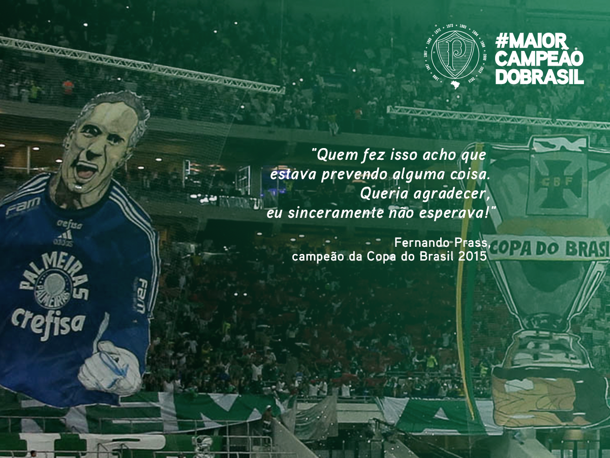 Palmeiras's tweet image. Obrigado por honrar a Academia de Goleiros, @Fernando_Prass. Você merece todas as homenagens! #MaiorCampeãoDoBrasil