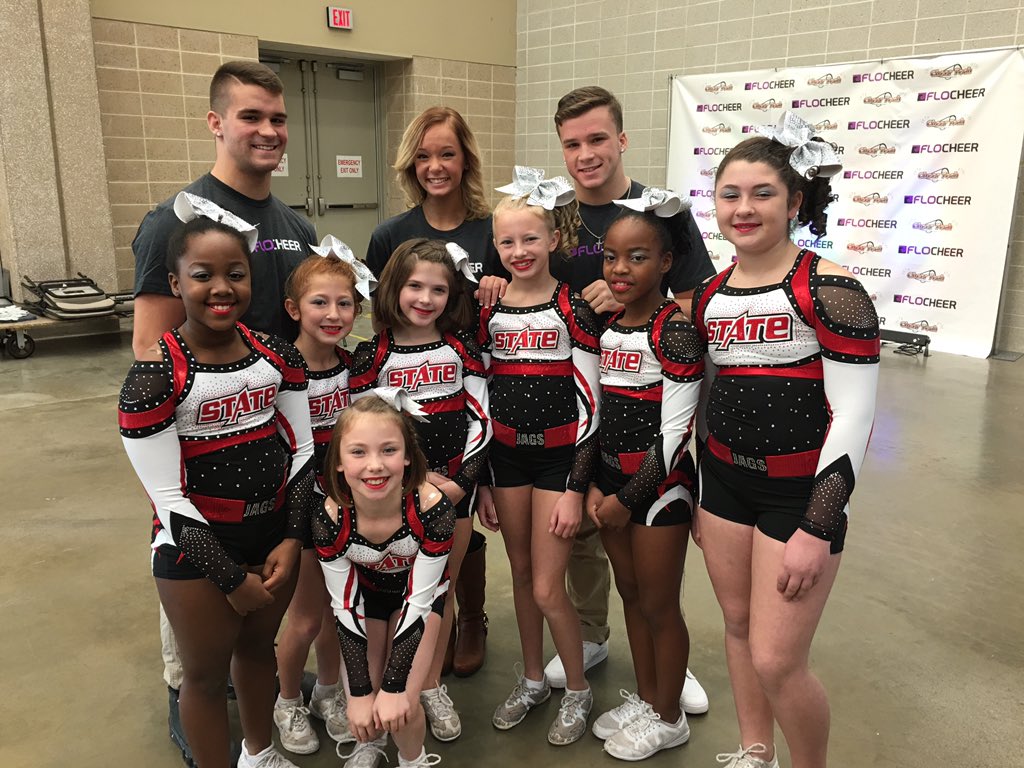 Wishing the these Level 4 cuties from <a href="/statejaguars/">State All Stars</a> #goodluck at #spirit nationals!