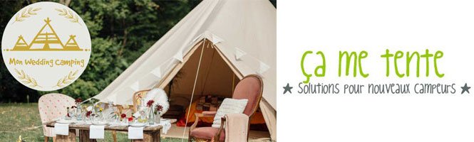 WeekendGlamping's tweet image. ITW @Ca_me_tente, MonWeddingCamping &amp;gt; Location équipements #Glamping (#Mariage, Anniv, ..) : bit.ly/CaMeTente