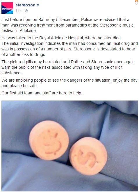The organisers of <a href="/stereosonic/">Stereosonic</a> have posted a statement on Facebook following the death of a man in Adelaide. #9News