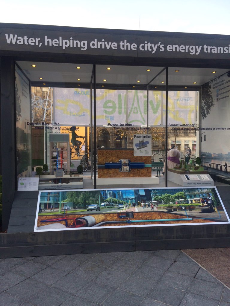 RivesTaylor's tweet photo. Capturing waste energy – the water pressure substreet generating local power via water power turbines #COP21 https://t.co/eHfkm8Xh7y