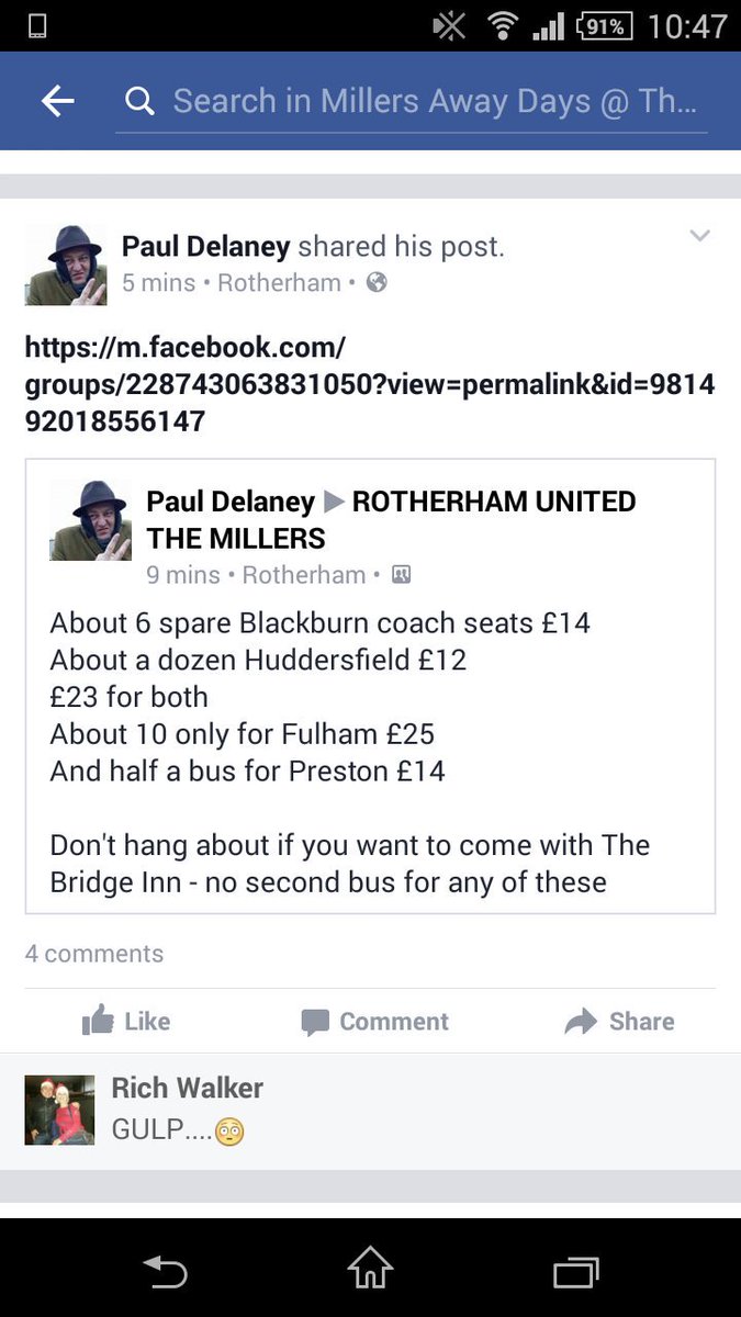 millersawaydays's tweet photo. All Christmas trips filling up from @bridgeinnrother - don't hang about!! #awaydays #rufc #TheBridge ⚽⚽🍻🍻 UTM https://t.co/DZbb8sg5vb