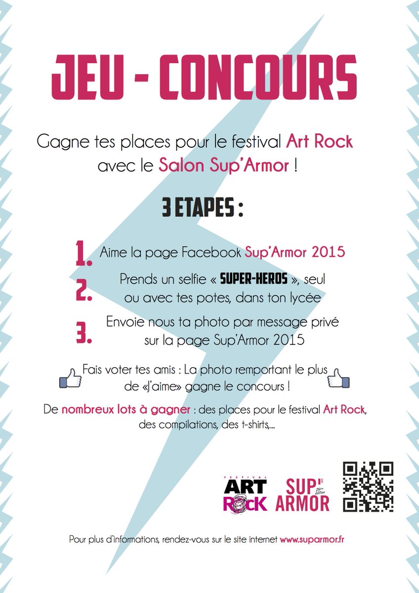 SupArmor's tweet photo. Plus qu'1 semaine pr faire #selfie Super-Héros.Gagne ta place pr le @FestivalArtRock,RDV sur https://t.co/IrhGLDkDhA https://t.co/o1T3duiUKV