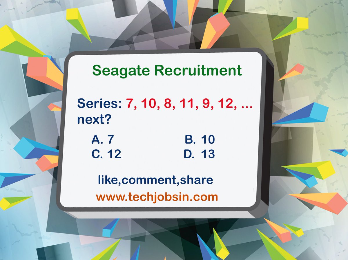 EnggJobzIndia's tweet photo. seagate recruitment for freshers 2015 2016 hardware engineers

https://t.co/o9SFcByoOb https://t.co/B7b3B1jgd0