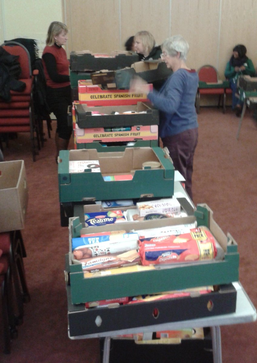 EalingRotary's tweet photo. Helping to sort donations for #Ealing #foodbank from @Tesco collections.  Buy 1 extra item to give #everycanhelps https://t.co/ubDSI2mHle