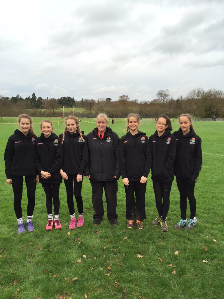 LucyMli's tweet photo. The Inter Girls before the start of their race at the National Finals. @HymersSport https://t.co/in0FqotNIf