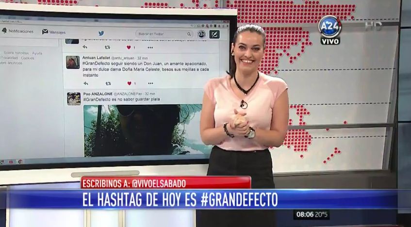 A24COM's tweet photo. Sumate a nuestra consigna #GranDefecto y leemos tu mensaje al aire. https://t.co/cZ7vGCVmfL