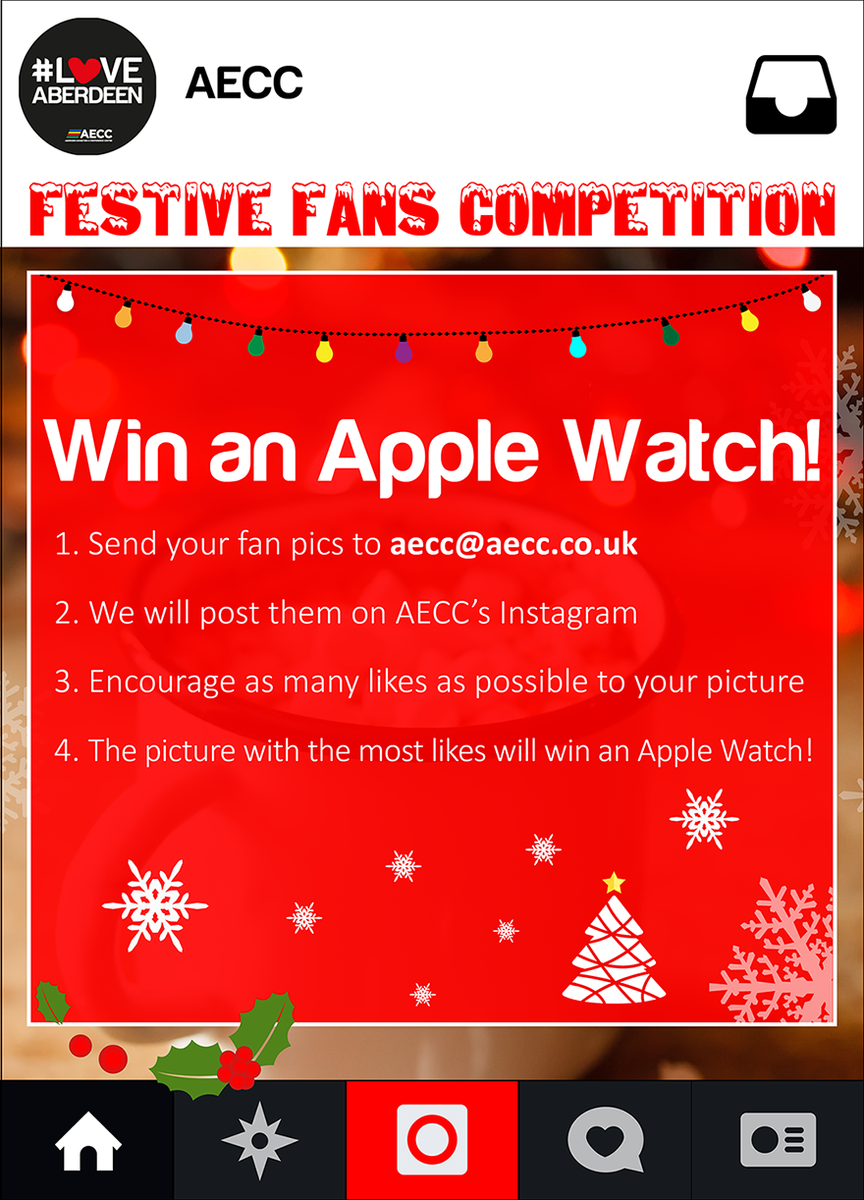 AECC_Aberdeen's tweet photo. If you are heading to Simply Red tomorrow, remember to send your #FestiveFan pics to be in with a chance of winning! https://t.co/jHcPMeL9eS